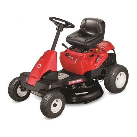 Troy-Bilt TB30, 26J Mini-Rider | Manualzz. Maintenance & Adjustment. Troy-Bilt TB30, 26J Mini-Rider. 4. Once activated (indicator light ON), the tractor can be driven in reverse with the cutting blade (PTO) engaged. 5. Always look down and behind before and while backing to make sure no children are around. After resuming forward motion, return .... 