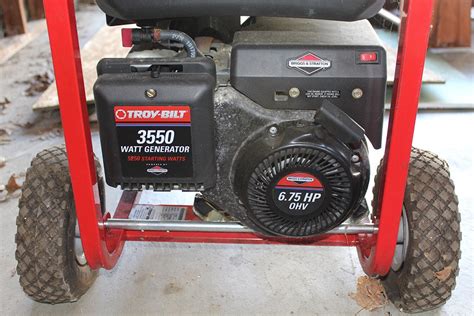 TROY BILT 5550/8550 Watts GAS GENERATOR plus multi-cable hookup - $475 (Lynn Haven) TROY BILT 5550/8550 Watts GAS GENERATOR with multi-cable hookup, and is a little bigger than the average generator. Powered by a 10HP Briggs & Stratton engine. Low hours - I have used it very little in the 8 years or so I've owned it.