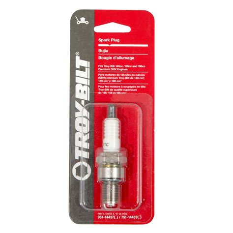 Troy bilt lawn mower spark plug. Spark Plug - BPR6ES98079-56846. Free shipping on parts orders over $45. ... Lawn Mower Attachments. Lawn Mower Attachments. Snow Blower Attachments. ... Avoid frustration when buying parts, attachments, and accessories with the Troy-Bilt Right Part Pledge. If you purchase the wrong part from Troy-Bilt or a Troy-Bilt authorized online … 