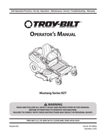Troy bilt mustang lawn mower repair manuals. - Kubota b2710 b2910 b7800 tractor operator manual download.