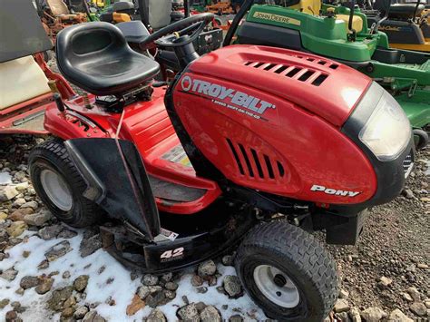 Troy-Bilt Pony 42 in. 15.5 HP Briggs and Stratton 7-Speed Manual Drive Gas Riding Lawn Tractor (499) Questions & Answers (46) + Hover Image to Zoom Share $ 2089 00 $349.00 /mo* suggested payments with 6 months* financing Apply Now 15.5 HP 500cc single cylinder Briggs and Stratton engine 7-speed Shift-on-the-Go transmission for easy speed adjustment. 