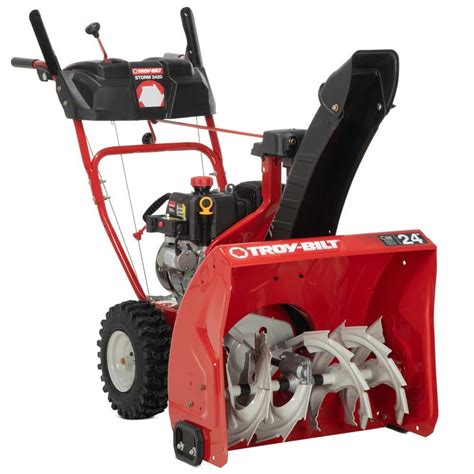 Troy bilt snow blower reviews. Troy-Bilt Storm 3090 357cc Electric Start 30-Inch Two-Stage Gas Snow Thrower. Powered by a 357cc 4-cycle All-Wheel Drive OHV Electric Start gas engine equipped with Touch 'N Turn Power Steering to provide total force in extreme weather conditions. Clears large snowy walkways up to 30" wide and 21" deep in one pass. 