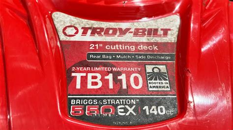 Troy-Bilt lawn mowers require a specific type of