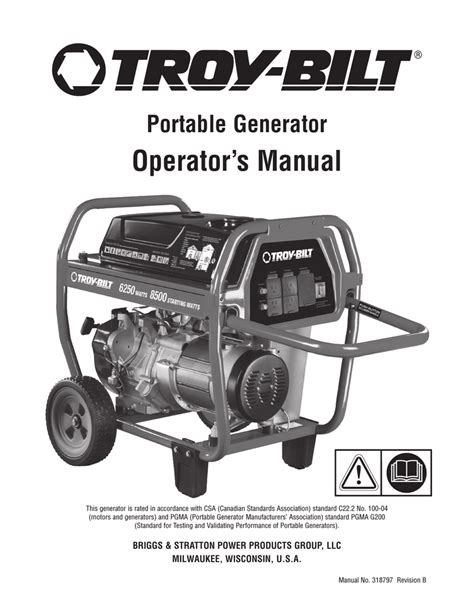 Troy built 6250 watt generator manual. - Owners manual for frigidaire upright freezer.