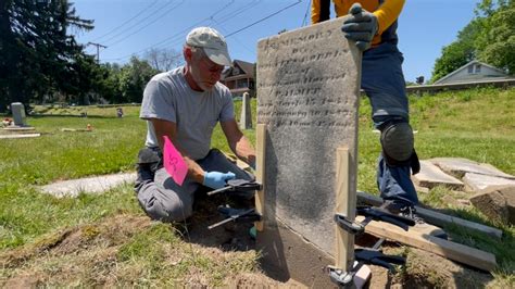 Troy community preserving gravestones at Old Mount Ida Cemetery