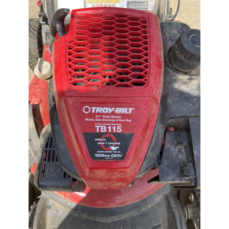 Troy-bilt tb115 manual. Summary of Contents for Troy-Bilt TBE515. Page 1 Operator’s Manual 4-Cycle Gasoline Lawn Edger TBE515 SAVE THESE INSTRUCTIONS For service call 1-800-828-5500 in the United States, or 1-800-668-1238 in Canada to obtain a list of authorized service dealers near you. For more details about your unit, visit our website at www.troybilt.com. 
