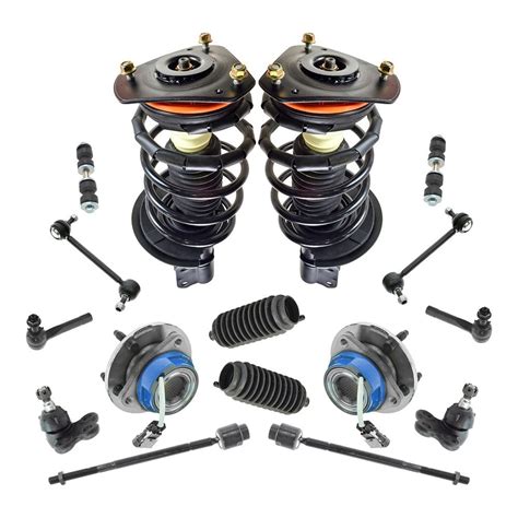TRQ Shock Strut and Coil Spring Kit - Front and Rear. Part Number: 134738-02152468. Brand: TRQ. Notes: 4 Piece Complete Strut Assembly & Shock Absorber Kit. Loaded Struts: Pre-assembled application specific design. Matched Pair: Improved comfort and extended service life. Restored Performance: Reduced body sway and vibration.. 