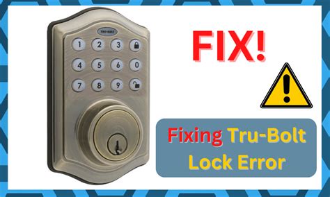 Jul 5, 2023 · Aforementioned Tru Bolt electronic lock troubleshooting item will guide you through some common tru bolt bolt issues and how you can troubleshoot them. This Tru Bolt electronic lock troubleshooting article will guide you through some generic tru locking lock issues and methods you sack troubleshoot your. . 