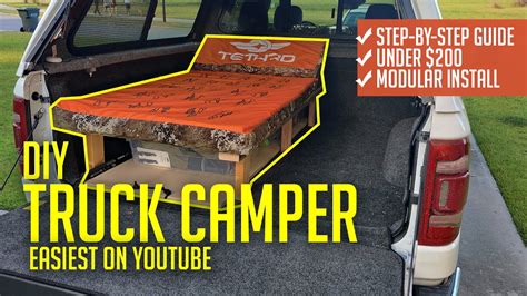Truck Bed Camper StepbyStep Buildalong Tutorial YouTube
