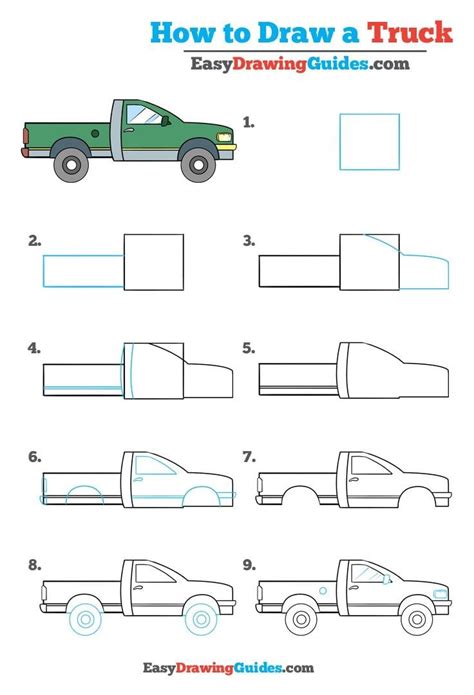 Truck Drawing Step By Step