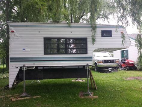View our entire inventory of Used Truck Camper RVs in Michigan and even a few new non-current models on RVTrader.com. Top Makes. (5) Palomino. (3) Lance. (1) Adventurer Manufacturing. (1) Host. (1) Northstar Campers. (1) Northwood Mfg. (1) Skinny Guy Campers.. 