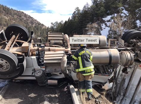 Truck crash on U.S. 285 in Jefferson County foothills shuts down northbound lanes