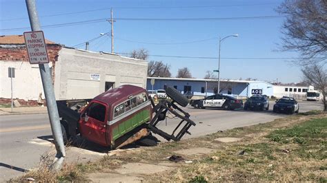 Truck crashes into light pole in St. Louis City, driver injured