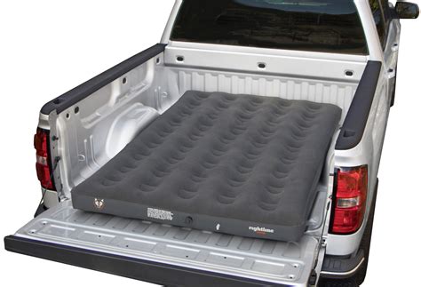 Truck mattress. As of 2015, Ford offers F-150s with three sizes of truck beds, each with a 21.4-inch inside height, a 50.6-inch width between wheelhouses, and lengths of 67, 78.9 and 97.6 inches. ... 