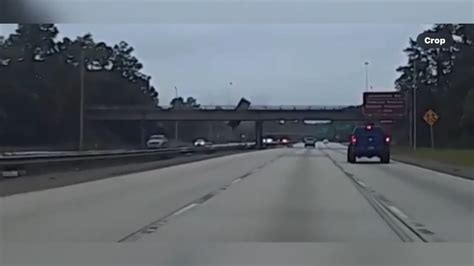 Truck plunges from overpass onto I-95 in Jacksonville