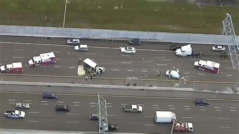 Truck rollovers on Turnpike in Miramar; no injuries reported