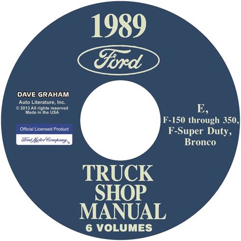 Truck shop manual 1989 volume b light duty truck e f 150 through 350 f super duty bronco engine. - Caterpillar forklift t50b need serial number service manual.