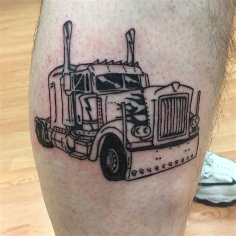 List of pertinent information related to the keyword "truck tattoos": - The article showcases 11 tattoos that celebrate the trucking lifestyle. - Each tattoo is described and accompanied by images. - Details such as view, location, and design elements are highlighted for each tattoo. - Some tattoos feature truck-related imagery. - Other tattoos depict personal relationships or artistic designs .... 