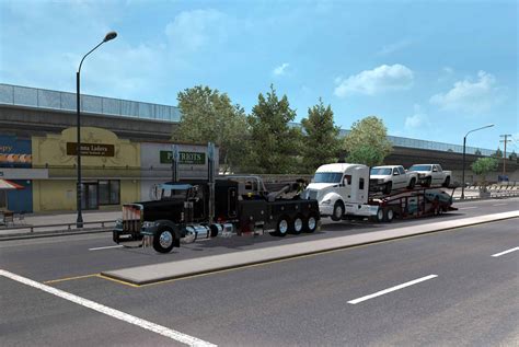 Truck transporter wrecker loads 1.35 Mod ATS