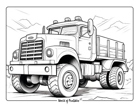 Trucks Coloring Sheets