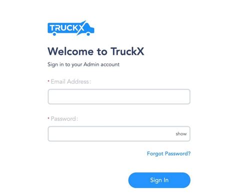 How to register for TruckX Admin account . 