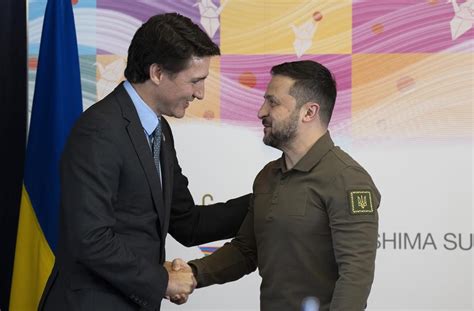 Trudeau asserts continued support for Ukraine as G7 summit featuring Zelenskyy ends