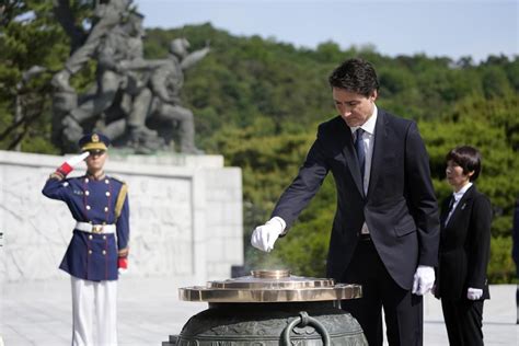 Trudeau in South Korea warns of growing authoritarianism