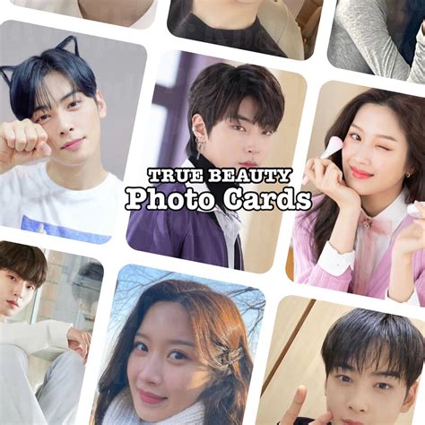 True beauty photocards Hwang in-yeop,Cha Eun-woo,Moon Ga …