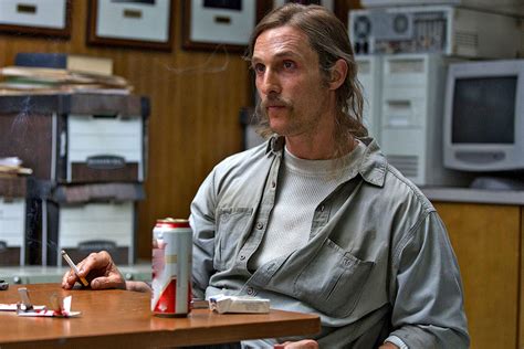 True detective with matthew mcconaughey. The plot and the mystery of TRUE DETECTIVE's narrative are almost inconsequential when it comes to the characters the show focuses around, which are Louisiana State Police Detectives Rust Cohle (Matthew McConaughey) and Martin Hart (Woody Harrleson). 