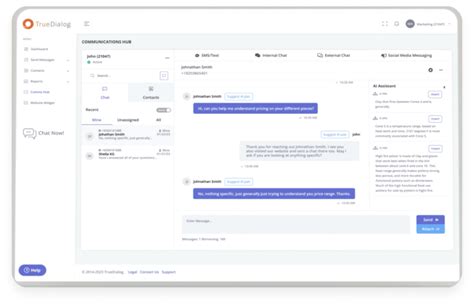 TrueDialog Business Text Messaging Platform.