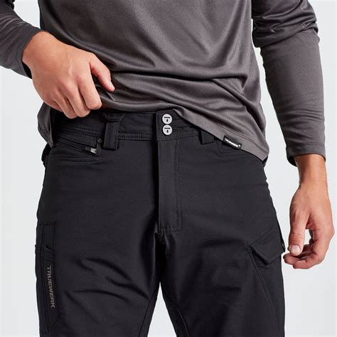 Truewerk. 1 Year warranty. Hot weather work pants for low-impact jobs with adjustable waist & wicking tech. BREATHABLE. MOISTURE WICKING. UV PROTECTION. Pair With. B1 Short Sleeve Tee. $34.00. + ADD. 