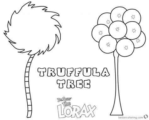 Truffula Tree Math Coloring Page Coloring Pages