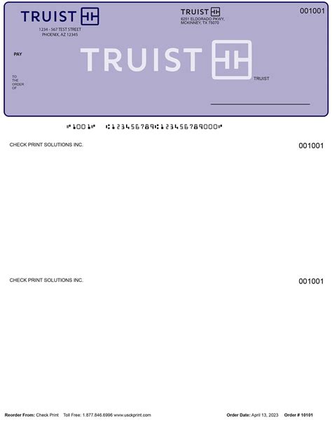 Truist order checks. Spend straight from this account using a debit card or checks. 3; Link to your Truist personal checking account for Overdraft Protection. Truist One Money Market Account automatically transfers available funds to your checking account to allow transactions to go through—no overdraft protection transfer fees attached. 4 