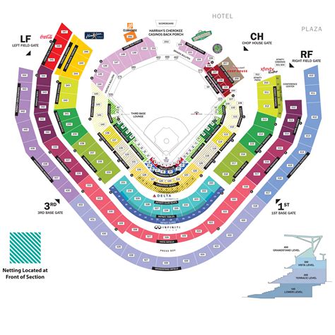Truist park seating chart with rows. Truist Park, the home of the Atlanta Braves is the first of its kind -- a destination that simultaneously builds and integrates a state-of-the-art Major League Baseball ballpark with a multi-use development and community. Start planning your trip to Truist Park! Check out our Information Guide to learn all about the amenities and offerings ... 