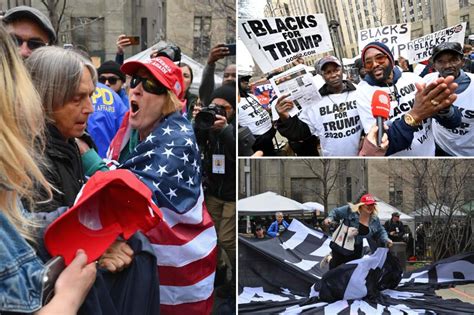 Trump arraignment live updates: Protesters clash as former president set to arrive for his day in court