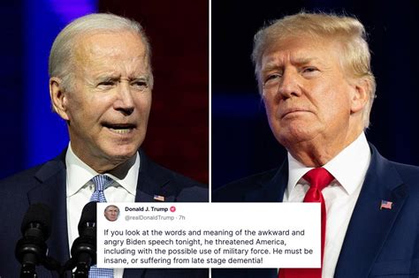 Trump blasts ‘insane’ Biden after primetime address - New York Post