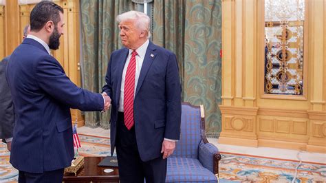 Trump commits support to Syria after historic discussion with rebel who is now the President