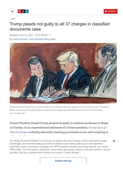 Trump pleads not guilty in documents case