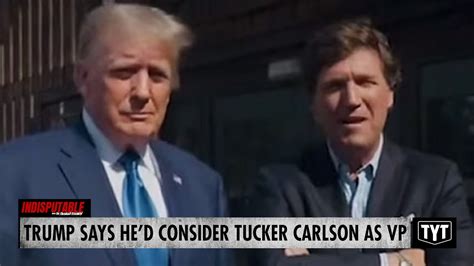 Trump says he'd consider Tucker Carlson as running mate