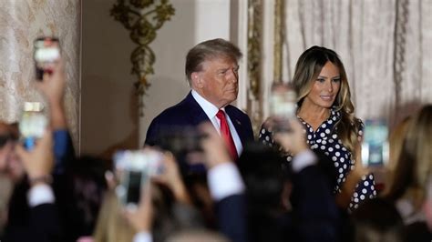 Trump says it's 'unpleasant' to discuss indictments with Melania