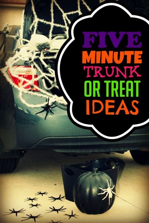 Trunk Or Treat Decorating Ideas for Parents with No Extra Time