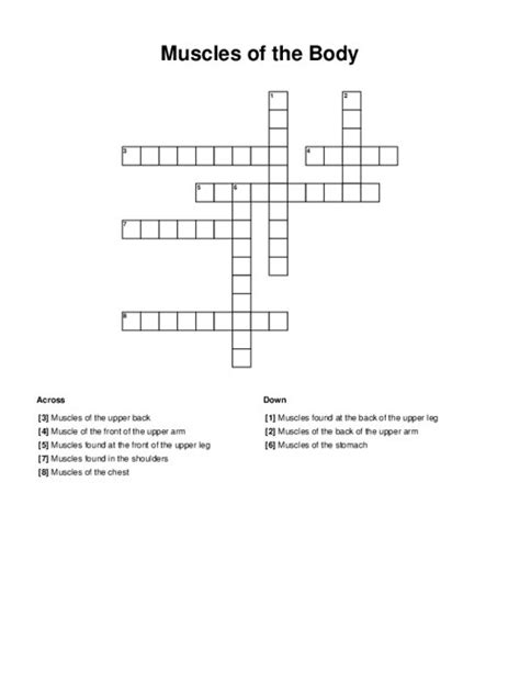 Trunk muscle strengthener crossword clue. Next to the crossword will be a series of questions or clues, which relate to the various rows or lines of boxes in the crossword. The player reads the question or clue, and tries to find a word that answers the question in the same amount of letters as there are boxes in the related crossword row or line. 