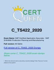 Trusted C-TS422-2020 Exam Resource