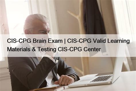 Trusted CIS-CPG Exam Resource