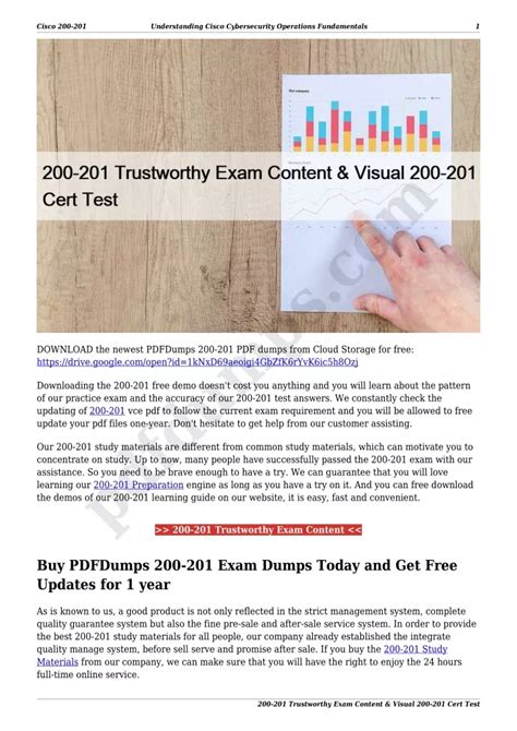 Trustworthy 200-201 Exam Torrent