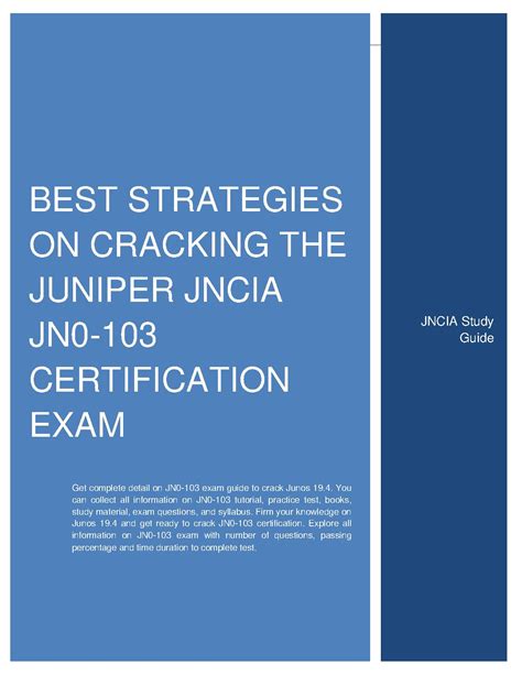 Trustworthy JN0-103 Exam Content
