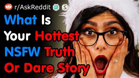 This is an 18+ subreddit for playing Truth or Dare to challenge your humility and test your social boundaries with your fellow TorD contestants. Post your truth questions for your fellow TorD players to answer in the thread or submit your dare for others to show proof of completion for all to see. Please do not use this subreddit to try to play ...