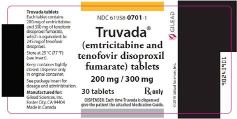 Truvada: Package Insert - Drugs.com