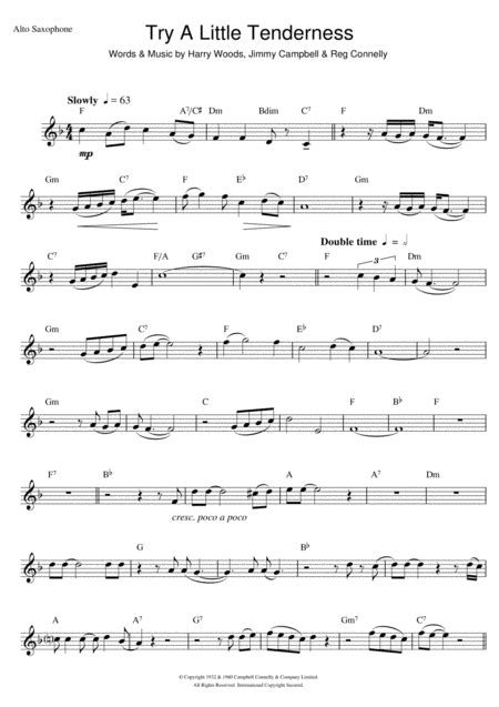 Try A Little Tenderness - Sheet Music Plus