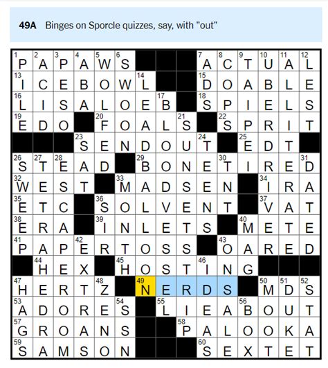 Try That Again Crossword Clue - sporcle.com